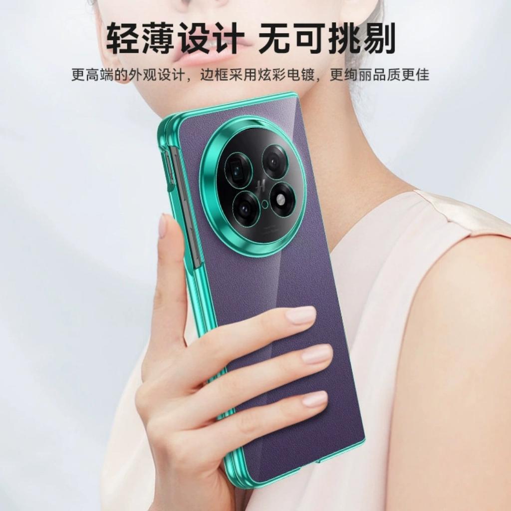 Electroplating Transparent For OPPO Find N5 N3 Case Luxury Ultra Thin Solid Color Folding Case for OPPO FindN5 Shockproof Bumper