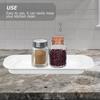 Reusable Plastic Rectangular Condiment Storage Tray Kitchen Organizer Spice Bottle Holder for Home Hotel Party Use