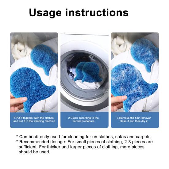 1/2/3/4/5Pcs Pet Hair Remover Laundry High-Efficiency Dog Hair Catcher Reusable Washer Dryer Lint Fur Remover