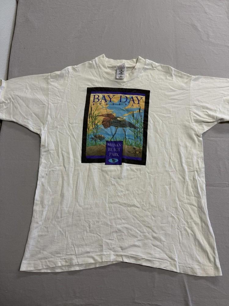 Vintage Bay Day Festival T-shirt Sylvan Beach Park Bird XL Unisex T-Shirt XL