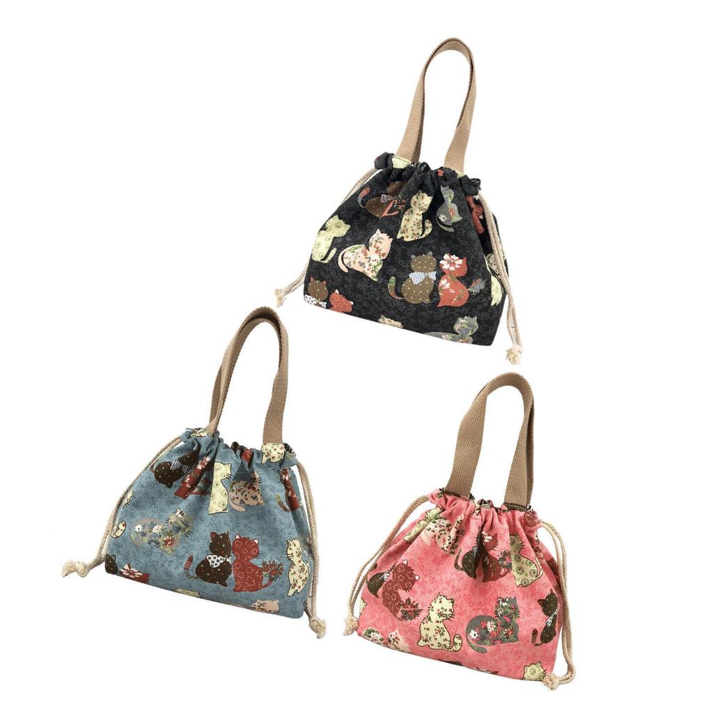 Isolierte Handtasche Tragetasche Wiederverwendbare Lebensmittelaufbewahrungstasche Bento Tragetasche Canvas Mittagessen