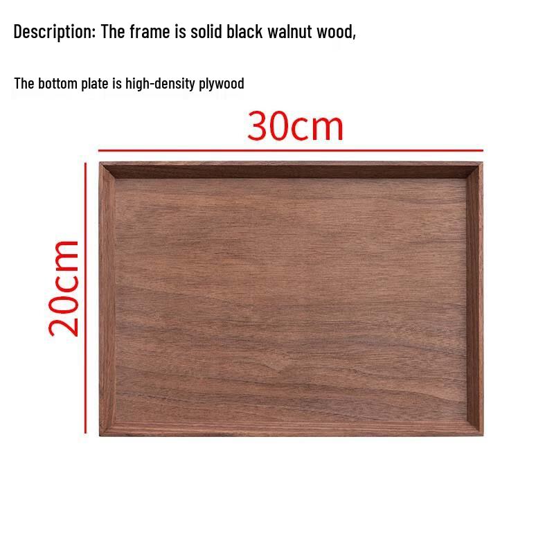 Dirian Black Walnut Solid Wood Serving Tray