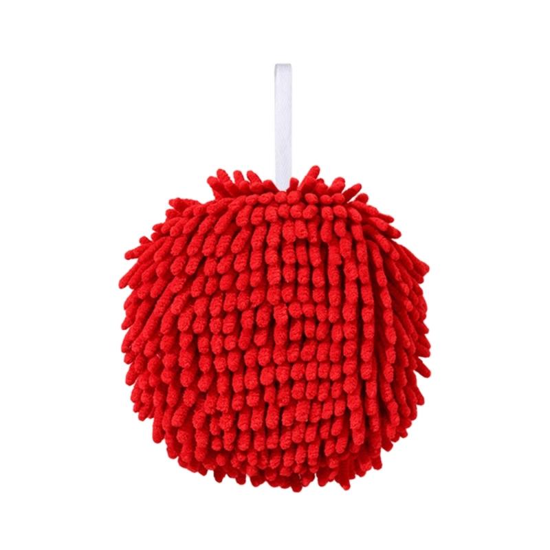 Soft Hand Towel Microfiber Handball for Bathroom and Kitchen Quick Drying Strong Absorbent Designing Multiple Color красный