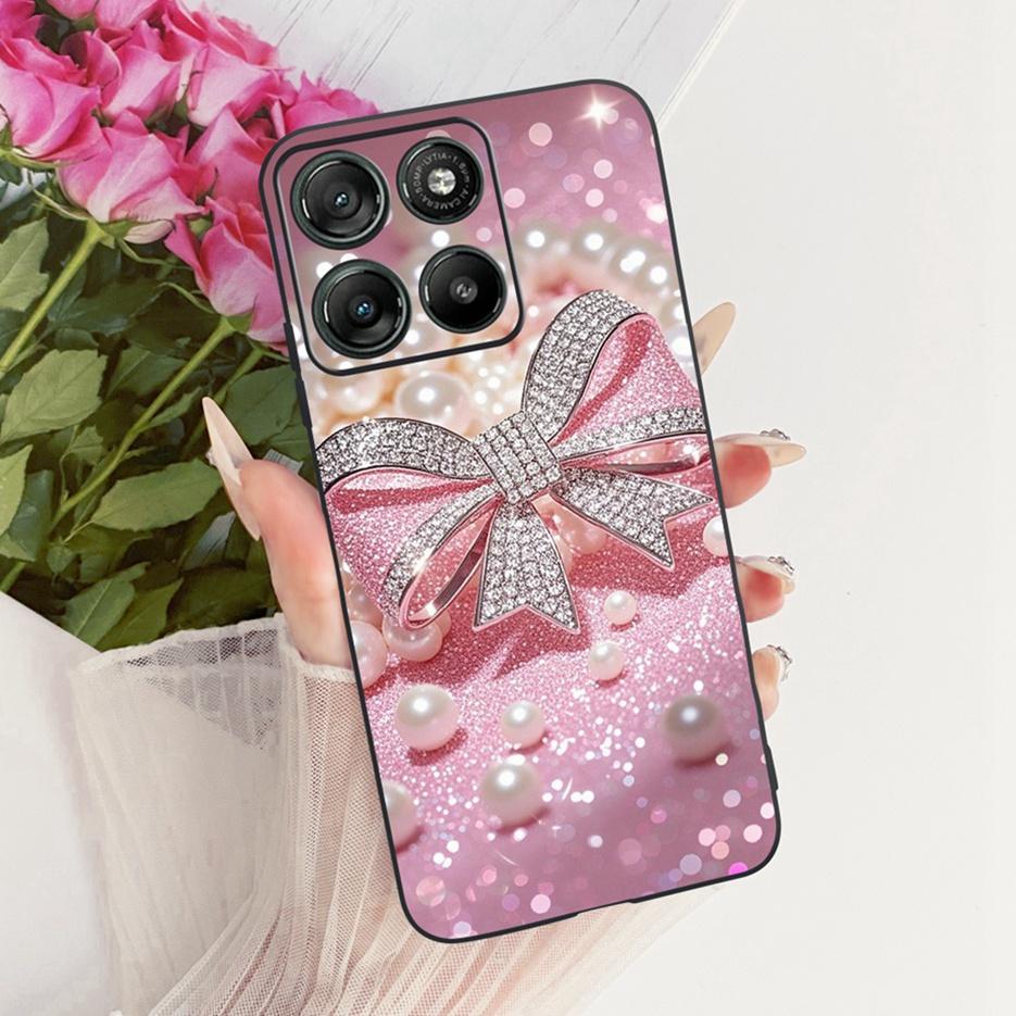 For Motorola Moto G15 Power Case Moto G17 Cute Love Heart Painted Cover Soft Silicone Case For Motorola G17 Power MotoG15 Fundas