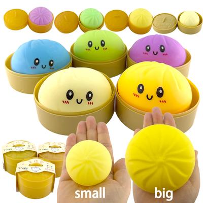 Kawaii Quetschspielzeug Knödel Mystery Box: Zufällige Farbe niedlicher Ausdruck Squishy Spielzeug, Malztextur langsam aufsteigender Stressball Geschenk