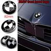 BMW Black White Car Emblem 82mm Front Hood Logo 74mm Rear Badge 56mm 68mm Wheel Hub Cap 45mm Steering Wheel Sticker Accessories