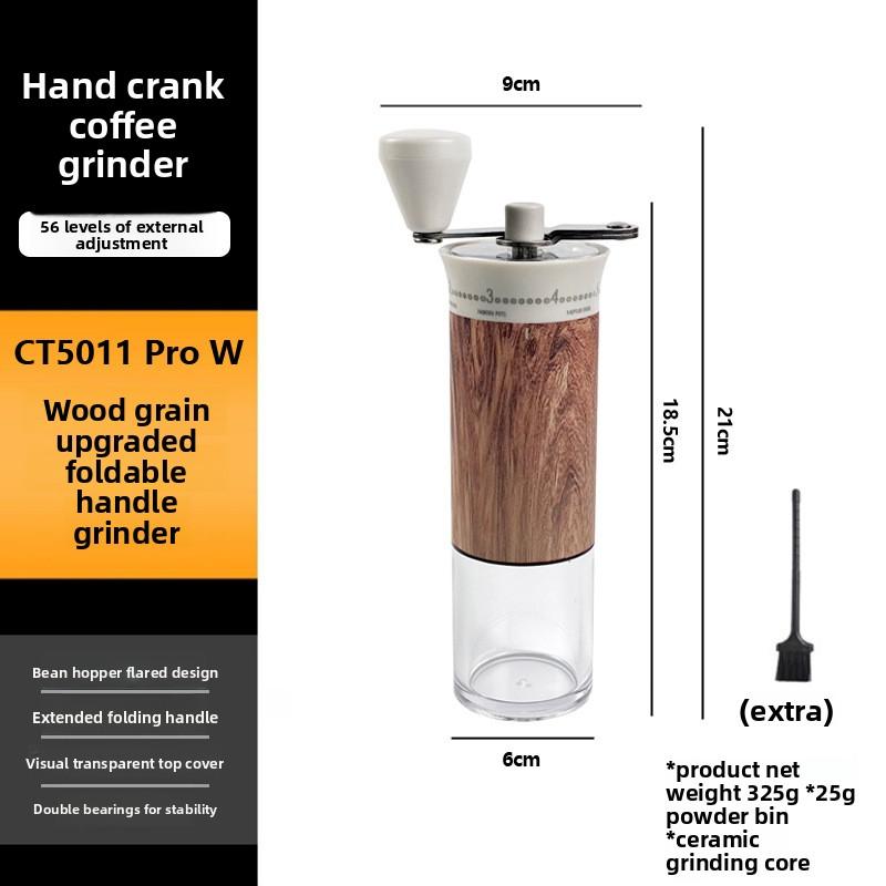 Hand-cranked Coffee Grinder, Stainless Steel Portable Coffee Machine, Hand-cranked Grinder, Coffee Bean Grinder