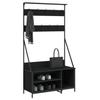 Clothing Rack with Shoe Shelf Black 100 X 41 X 184 Cm