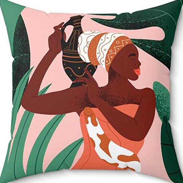 New Morandi Simple Abstract Style Pillow Linen Print Pillow Case Decorative Home Pillow Case