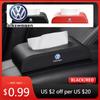 For VOLKSWAGEN VW Car Tissue Box Universal Seat Center Console Armrest Box Accessorie For Volkswagen VW Jetta Golf Mk6 Scirocco 51xz