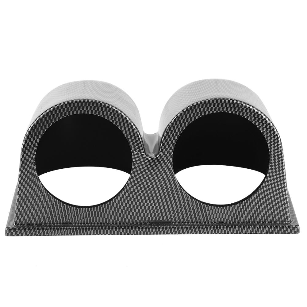 52mm 2in 2 Hole Gauge Mount Holder Universal Carbon Fiber Style Car Dash Meter Pod