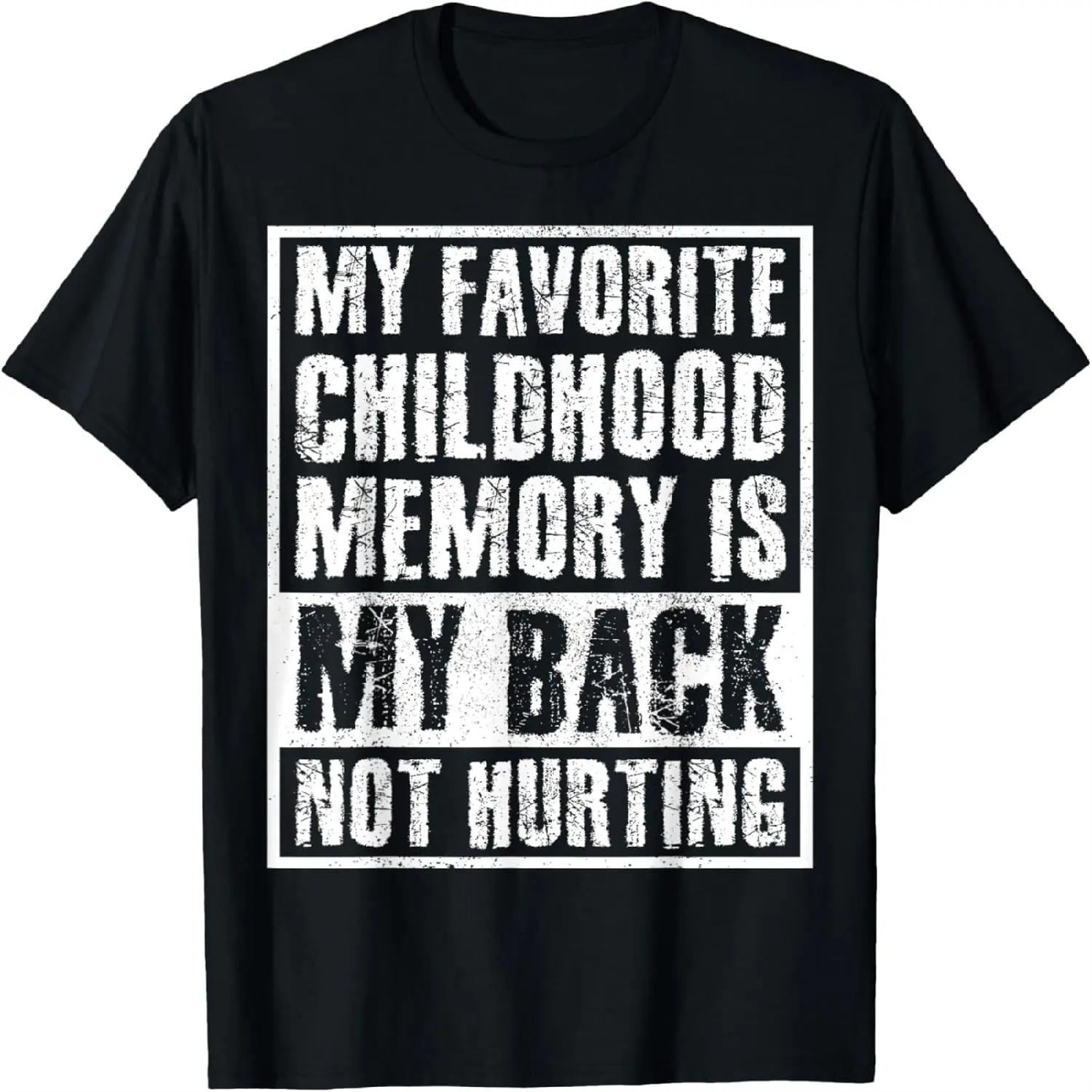 Sarcastic Old Man Old Woman My Back Not Hurting Retro Funny T-Shirt XXXXXL разноцветный