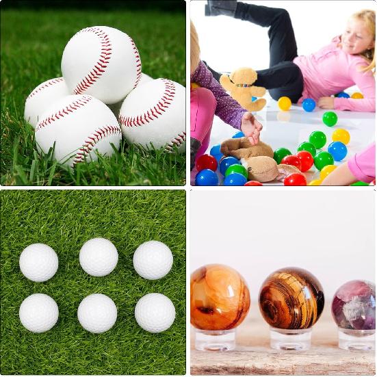 15 Pcs Clear Sphere Display Stand, Plastic Sphere Stands Ball Stand Holder Rings Acrylic Clear Small, Medium, Large Round Baseball Ring Stands for