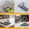 PXLAATY Kitchen Faucet Draining Mat, Bathroom Faucet Draining Mat, Sink Splash Guard, Silicone Drying Mat, Quick-Drying, Non-Slip, Easy To Clean, Stai
