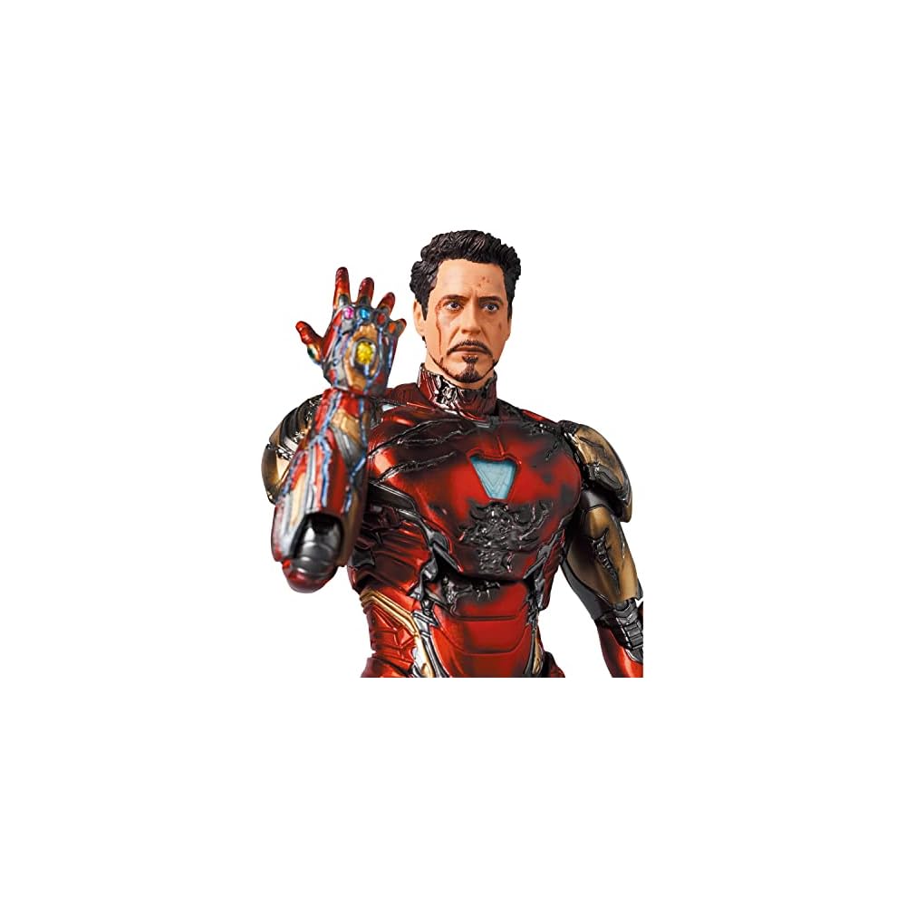 MAFEX Iron Man Mark 85 Battle Damage Action Figure 160mm Non-Scale Painted Collectible