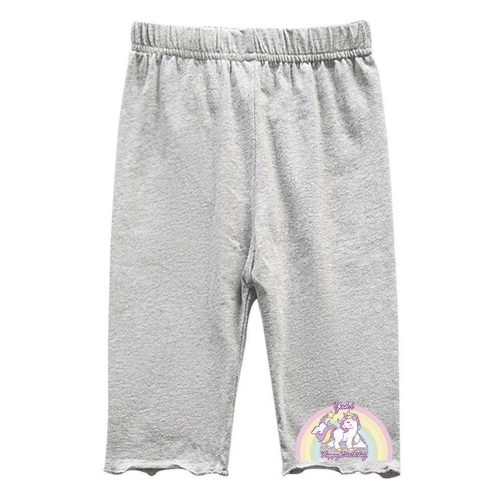 Girls 2026 Cotton Capris: Stylish Elastic Waisted Summer Pants for Kids