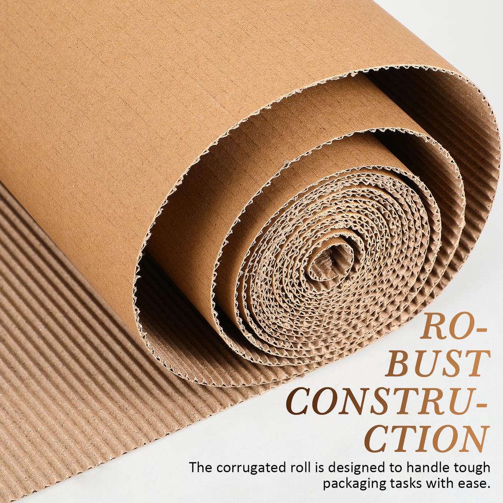 1 Rotolo Cartone Ondulato Rotolo Ondulato Singolo Lato Cartone Ondulato Artigianato Decorazione Fai da Te Rotolo Ondulato Artigianato Imballaggio Spedizione Immagazzinaggio Forniture