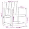 Garden Chair 62 X 56 X 77 Cm Solid Pine Wood