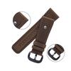 Applicable To The First Layer Of Leather Watch On Friday, Suitable For 28Mm/Retro Suede Brown M2/M1.