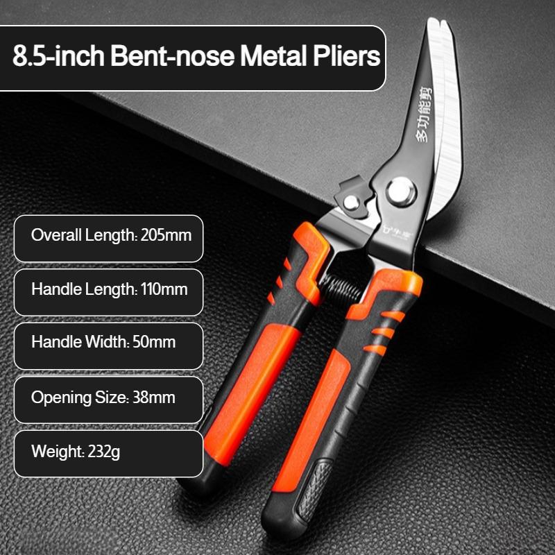 Haushalts-Spezial-Blechschere gebogen Kopf Hochkohlenstoffstahl Werkzeuge Material scheren Blechschere