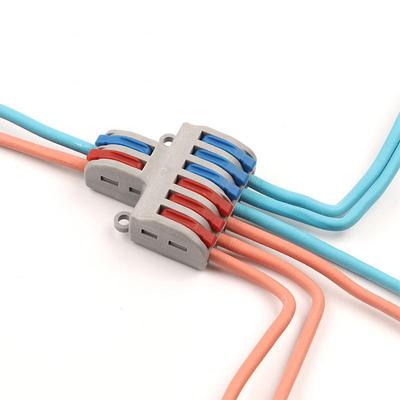 1PC Mini Fast Wire Connector Universal Cablaggio Cable Connector Push-in Conductor Terminal Block Fai da Te