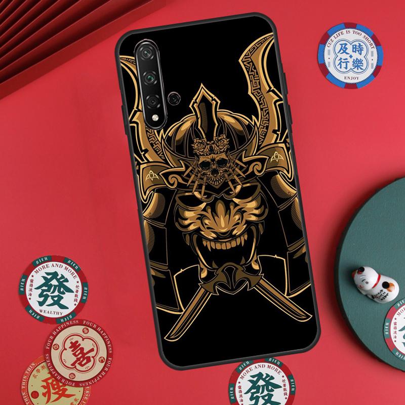 Samurai Mask Demon For Huawei Nova Y60 Y70 Y90 Y72 Y73 Y61 Y91 7i 8i 11i 12i 12s 9 10 SE P20 P30 P40 Lite Case