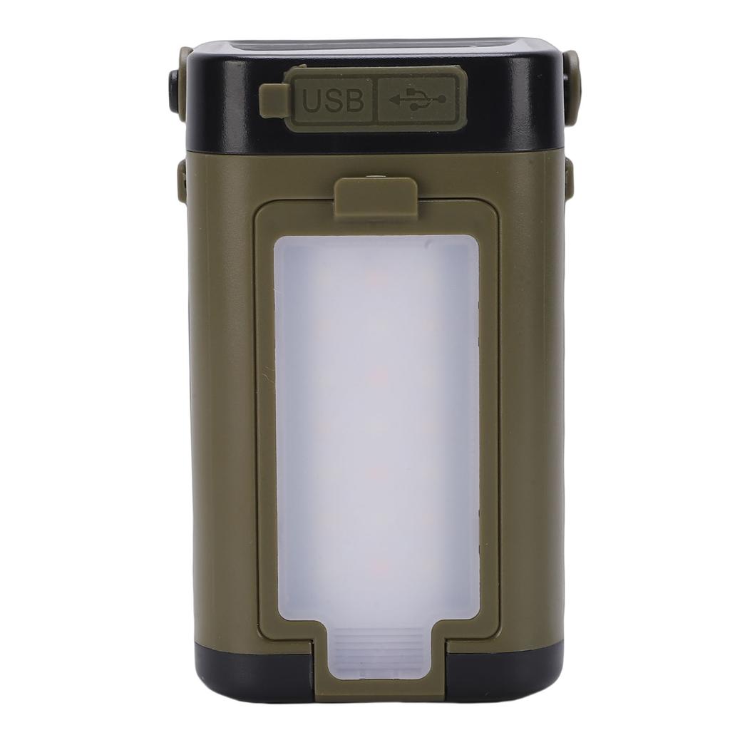 Solar Camping Lantern Rechargeable LED Camping Tent Lamp with 4 Leaf Water Proof Adjustable Brightness for Hiking