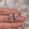 vacuum plated platinum inlaid with sparkling diamonds earring hot selling, highest version on the market  Non-allergic