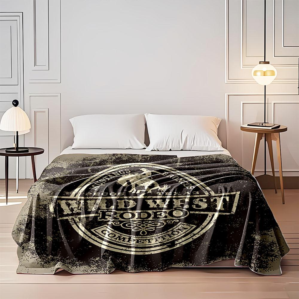 Wild West Rodeo Blanket for all seasons blanket lunch break throw gift
