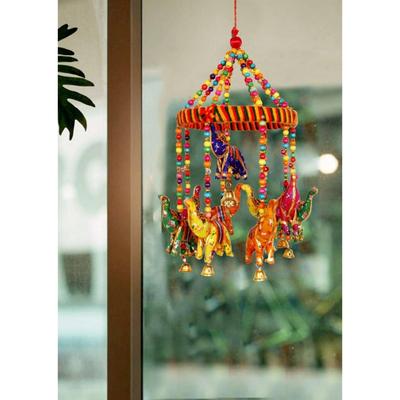 Wall Hanging  Door Handicraft Item For Home Decor  Office Decor Living Room Outdoor Hanging Indoor Hanging Paper Windchime  (21 Inch, Multicolor)