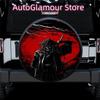 Samurai Japan Printing Pattern Spare Wheel Cover Waterproof Sun Protection Suitable For Any Vehicle Auto Accessories 14-17 Inche