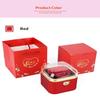 Fashion Cute Flip Necklace Box Romantic Dustproof Rotating Rose Box Automatic Plastic Necklace Storage Case Birthday