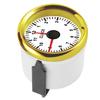 2in Universal Uhr Messgerät Instrument 0-12 Betriebsstundenzähler Rote Hintergrundbeleuchtung 12V 24V für Auto Boot Yacht Motorrad Weißes Zifferblatt Gold