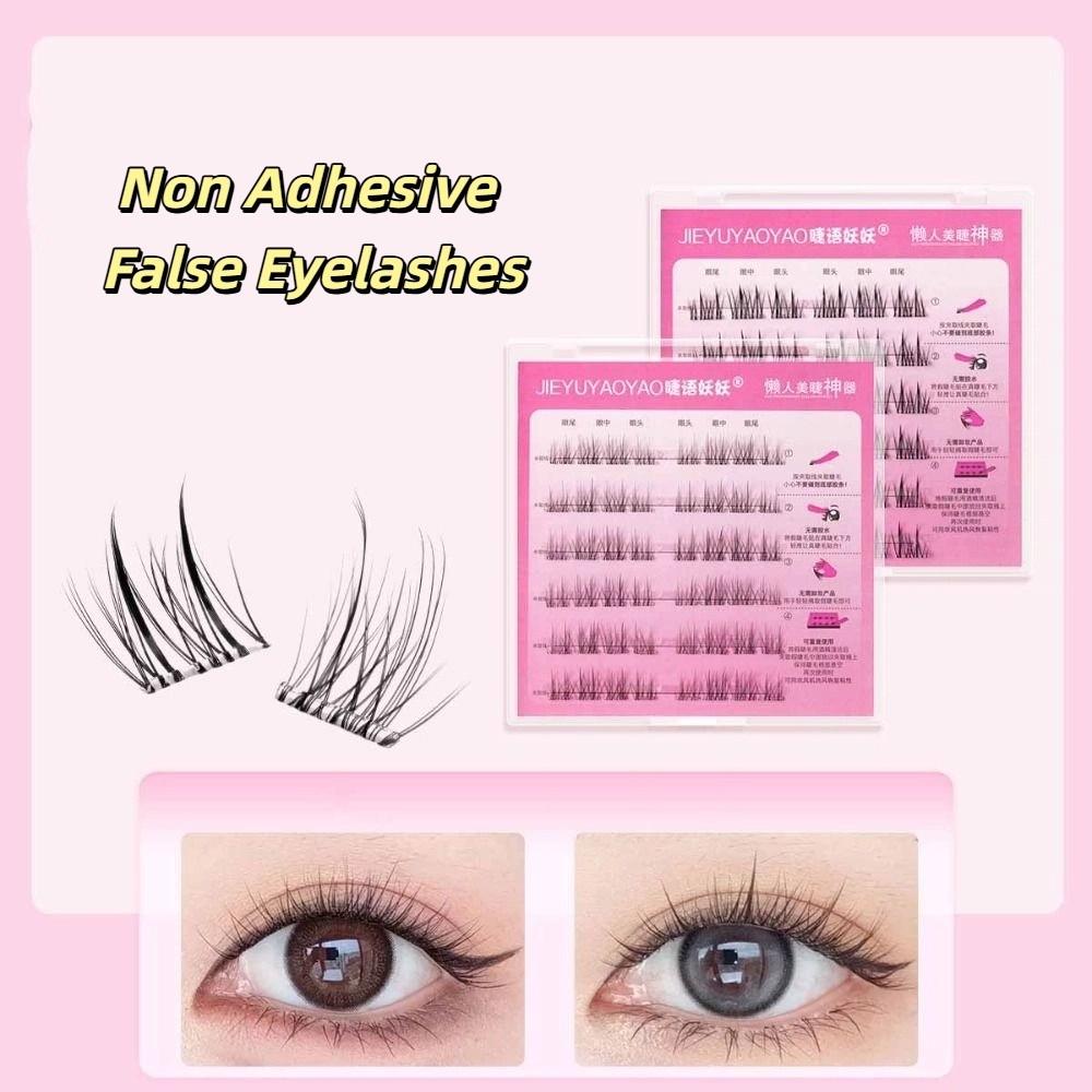 Makeup Self-adhesive Lash Clusters Sweet Glue Free Fake Lashes  Women/Girls