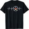 Herzschlag Deutscher Fußball Fußballfan Herren Damen Kinder T-Shirt