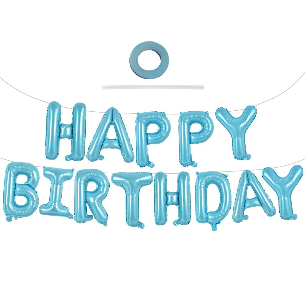 1 Set of 16inch Happy Birthday Aluminum Foil Balloons, Suitable for Birthday Parties, Happy Birthday Themed Parties, Birthday Decorations Other