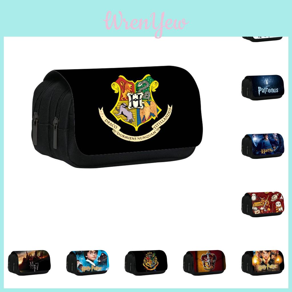 Piórnik Harry Potter Kreskówka Anime Szkolne Artykuły do Przechowywania Z Podwójną Warstwą Dla Uczniów