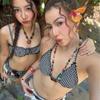 New Sexy European and American Split Swimsuit Girl Plaid Bikini Ins Style Premium Sense Vacation Bikini