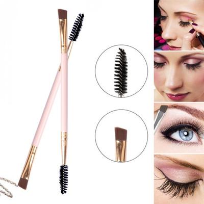 Doppel Kopf Augenbraue Zeichnung Werkzeuge Wimpern Curler Pinsel Augenbraue Make-Up Pinsel Professionelle Augenbraue Wimpern Verlängerung Make-Up-Tools