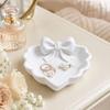 3D Printed Bow Jewelry Tray Bowknot Trinket Dish Ring Holder  Dresser Vanity Desk