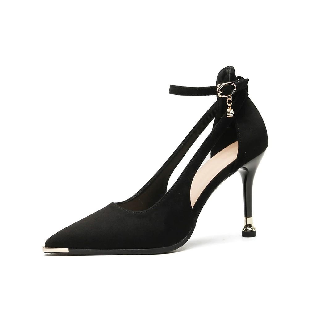 Fall 2025 High Heels For Women With Pointed Toe And Strap Closure For Daily Style