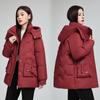 Large size cotton clothes jacket women's new fashion loose and thin with cotton clothes thickened warm bread clothes