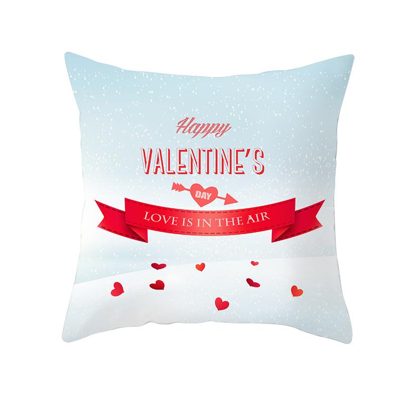 Valentine's Day Love Tree Series Peach Skin Pillowcase Valentine's Day Sofa Pillowcase Home Fabric