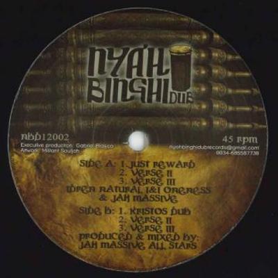 12-Zoll-Schallplatte IDREN NATURAL / JAH MASSIVE - Gerechte Belohnung; Vers II; Vers III / NBD12002 Nyah Binghi Dub 2018 UK Reggae, Ska & Dub
