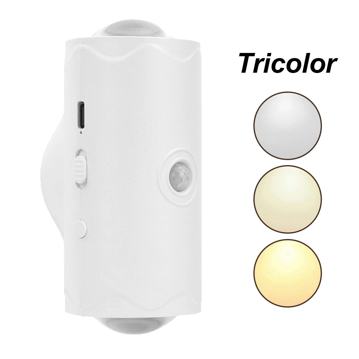 

Настенный светильник с датчиком движения, градиентный окружающий ночной свет, человеческие RGB-лампы, корпус, декоративный, диммируемый, для интерьера, наружный, с датчиком, магнитный