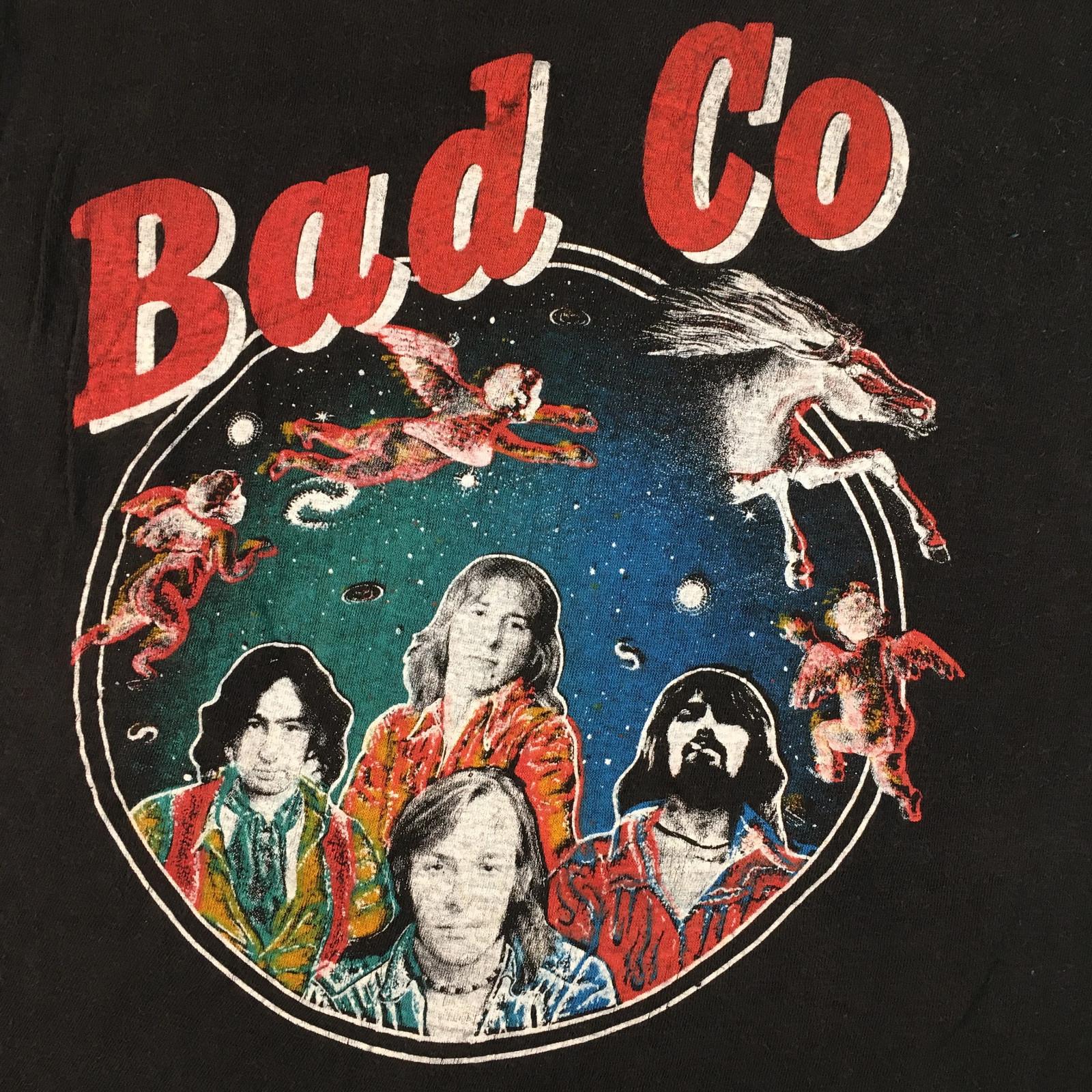 Vtg Bad Company Bad CO Cotton All Size Unisex Black Shirt CM178 XXXL