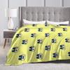 Kuchipatchis Mametchi Blanket  Super Soft Funny Plush Throw Blanket For Living Room Airplane Travel Flannel Bedspread Bed Cover