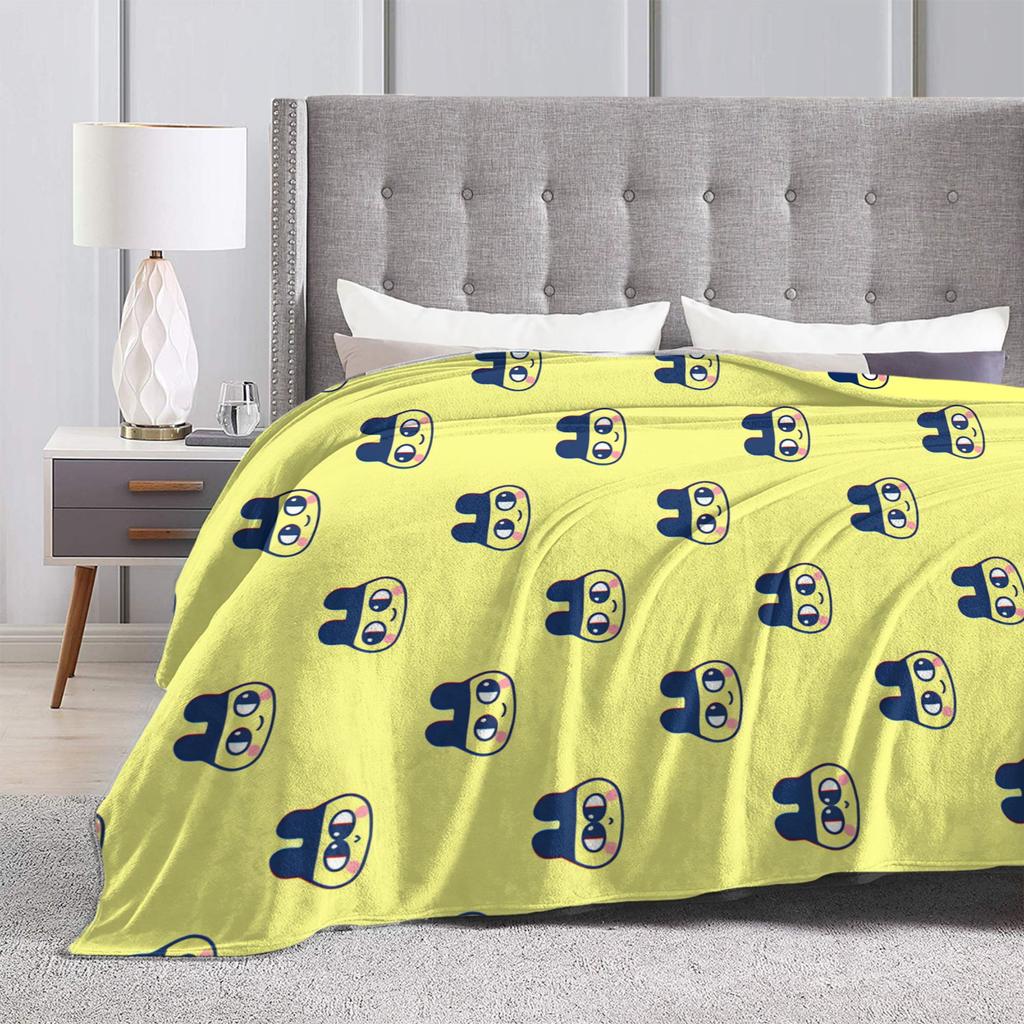Kuchipatchis Mametchi Blanket  Super Soft Funny Plush Throw Blanket For Living Room Airplane Travel Flannel Bedspread Bed Cover