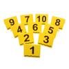 10pcs Evidence Markers Crime Scene Markers Tents Evidence 1-10 Number Cards Crime Scene Decorations Party Detective Game Props