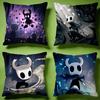 Stylish HHollow Knightes Cushion Cover Versatile DoubleSided Pillow Case Fit for Sofa Bed Car  Daily Decor